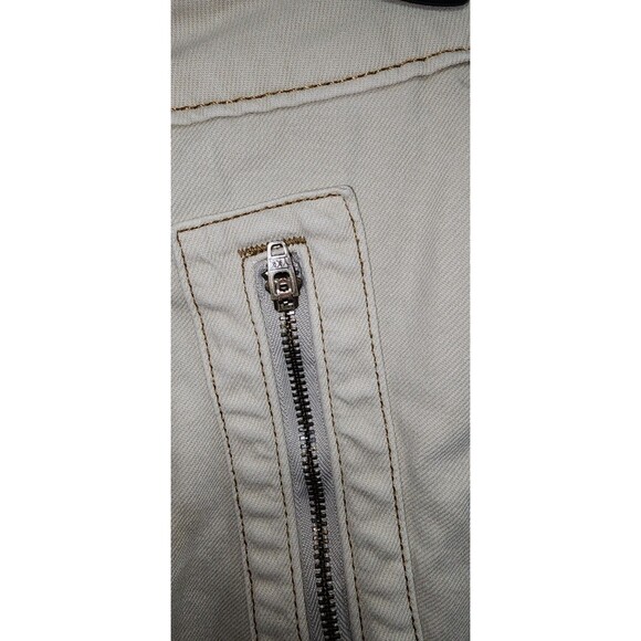 Urban Outfitters BDG Low Rise Tapered Moto Jean Size 26 Ivory Taper Wide Leg - Picture 5 of 7